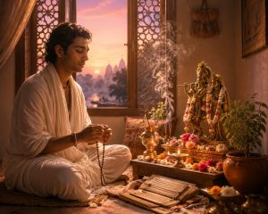 Devotee observing the sacred month with full sincerity.